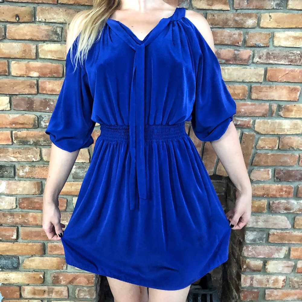 Fun Deep Blue Dress 🌸🌼🌺